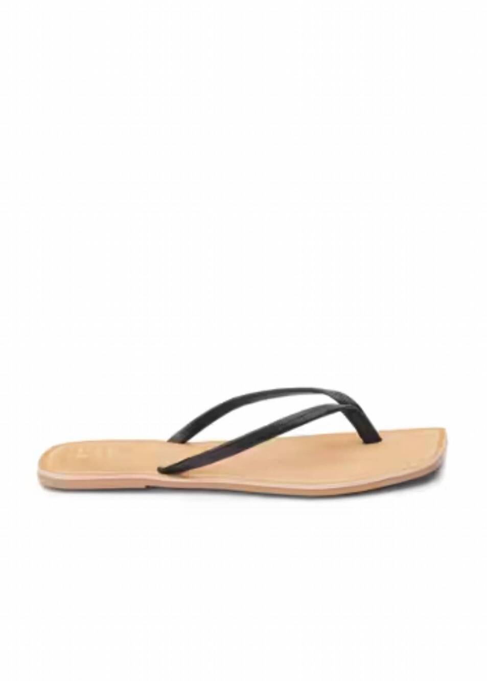 NEW BEACH BY MATISSE women's bungalow flip flop in black lizard